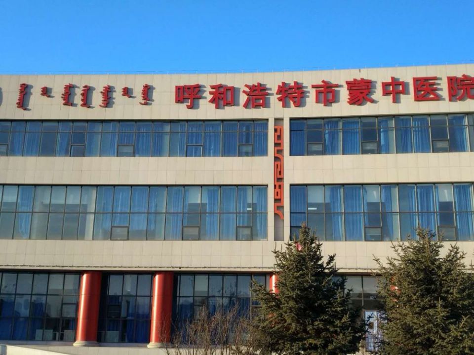 呼和浩特蒙中醫(yī)院吸塑發(fā)光字精品案例